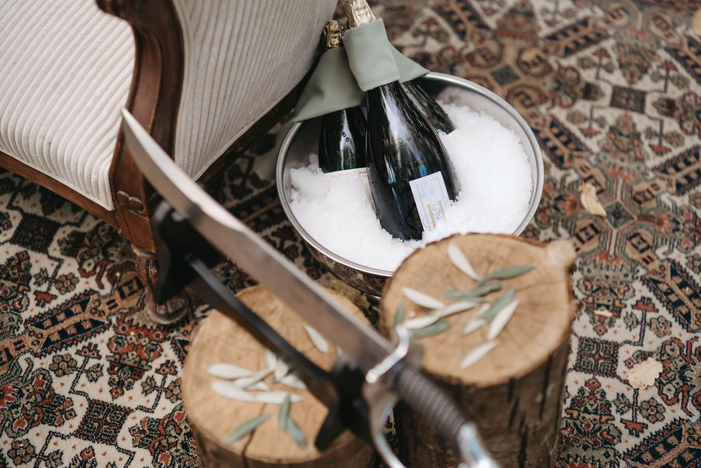 sabre champagne mariage