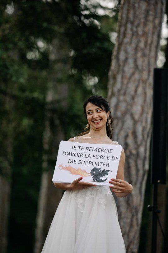 voeux cérémonie de mariage pancartes