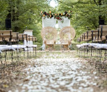 cérémonie laique forêt mariage 37